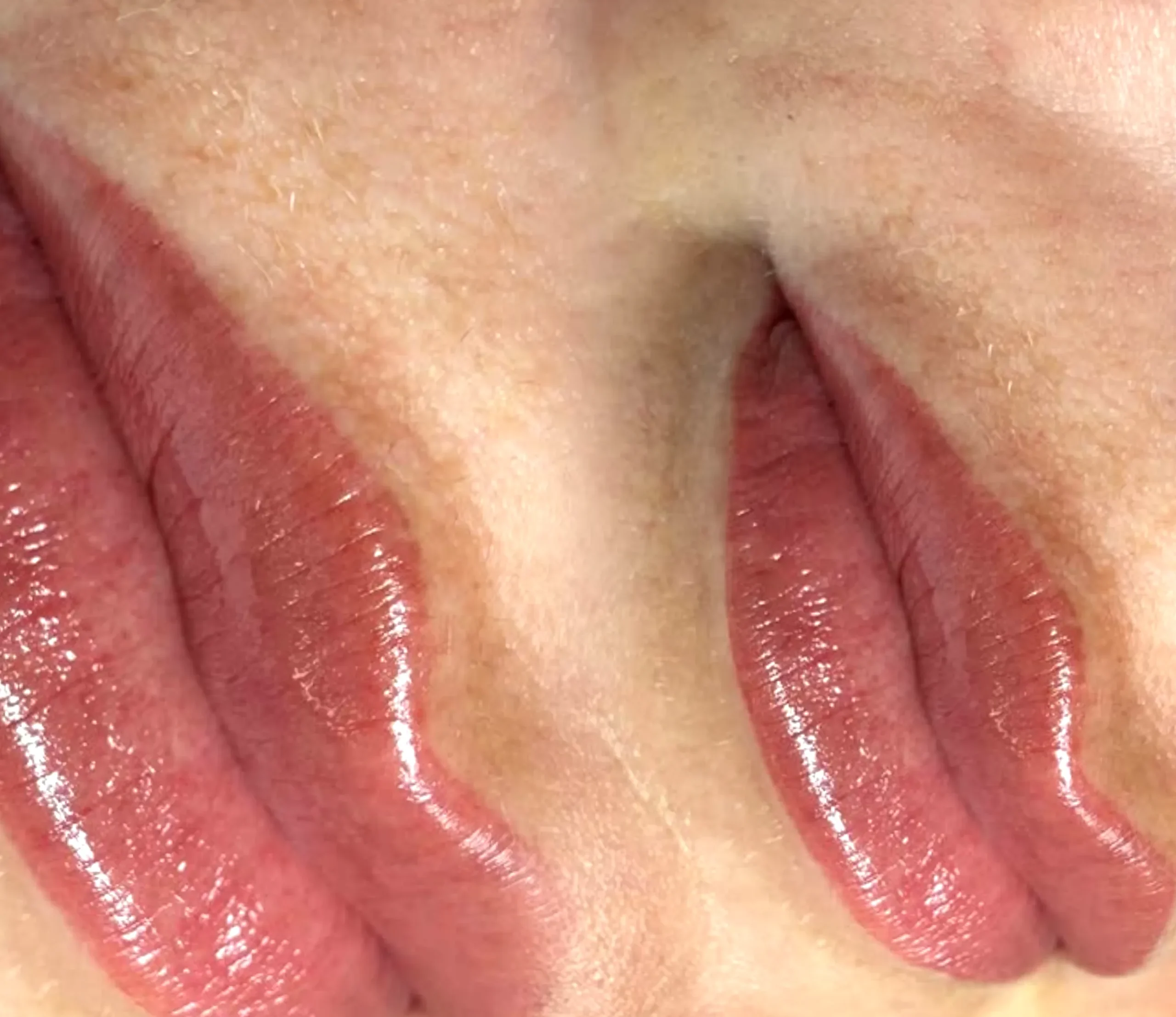 lip tattoo swelling and fading