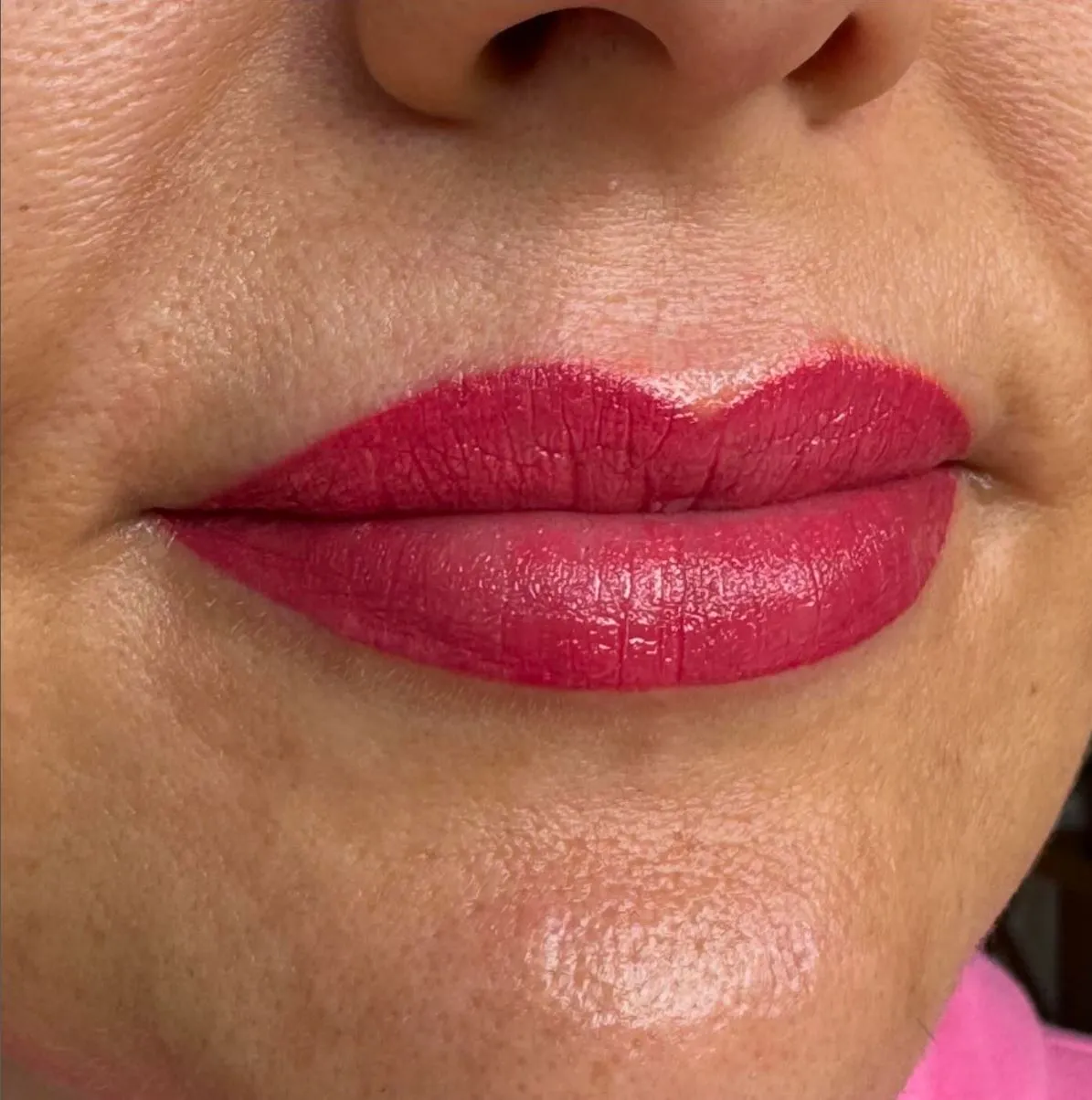 lip colour tattoo